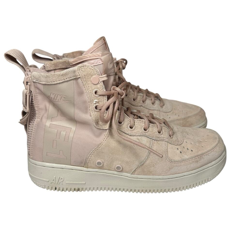 Nike SF Air Force 1 Mid Particle Pink Sneakers Boots Sz‎ 10 No Straps AA3966-201